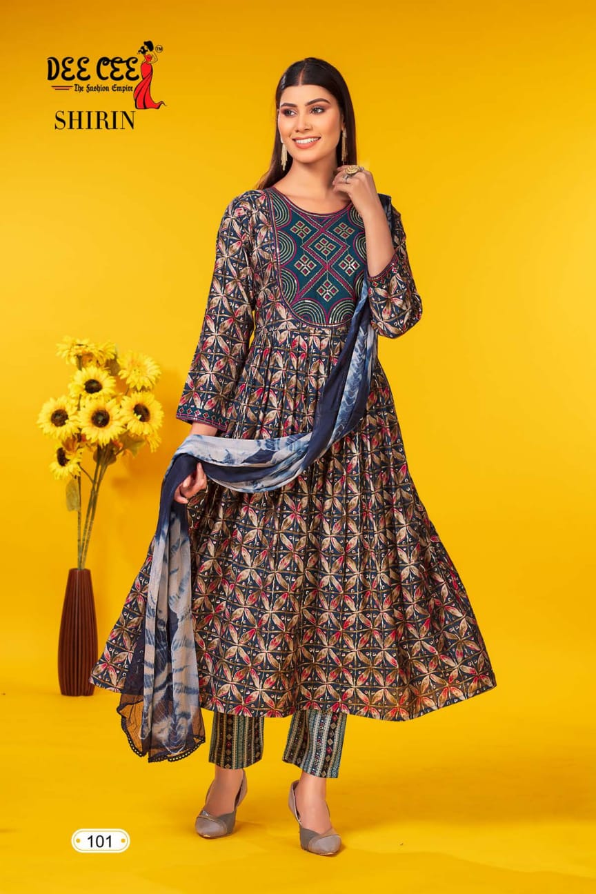 Shirin By Deecee Printed Kurti With Bottom Dupatta Catalog